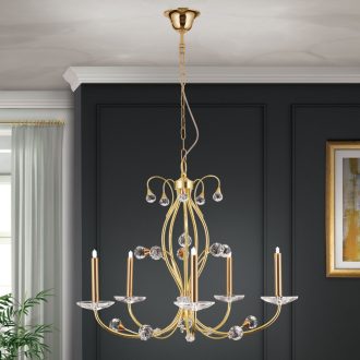 Emeritage Csillár 5x G9 Arany Klasszikus 60 cm