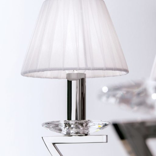 Avala Csillár 12x E14 Nikkel Klasszikus kristály 113 cm