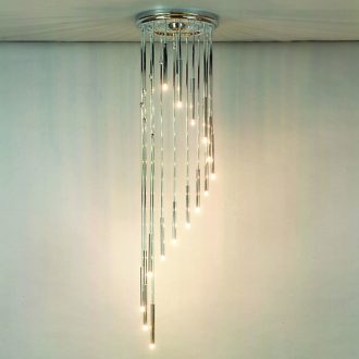 Spirál Csillár Króm Modern 44 cm