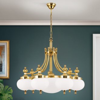 Wiener nostalgie Csillár 8x E27 Sárgaréz Klasszikus 74 cm