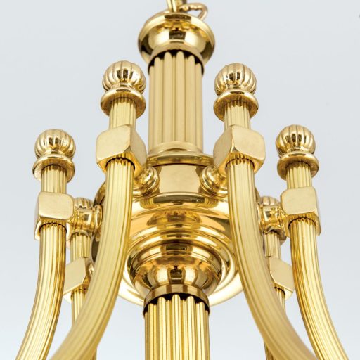 Wiener nostalgie Csillár 8x E27 Sárgaréz Klasszikus 74 cm