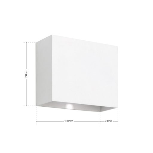 AKZENT modern LED kültéri lámpa , fehér, 580lm