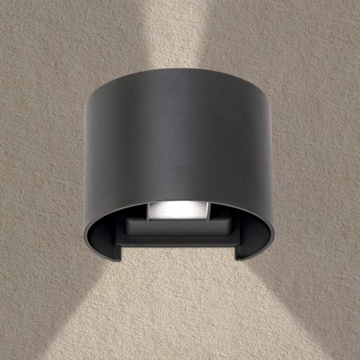 GRETA modern LED kültéri lámpa , antracit, 700lm