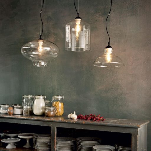 BISTRO'-Vintage-függőlámpa-1xE27-átlátszó
