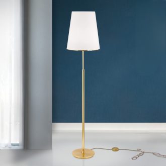 KONUS modern állólámpa, matt arany, 160 cm
