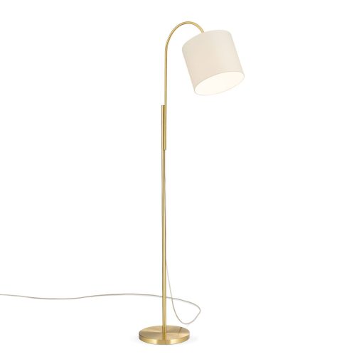 SHADE modern állólámpa, matt sárgaréz, 164 cm