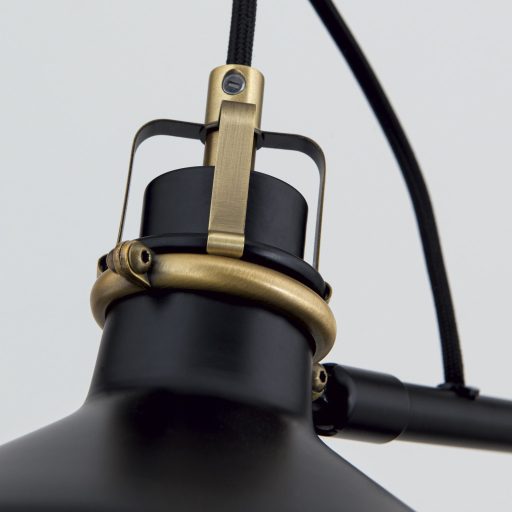 SCHILLER klasszikus állólámpa 1xE27, fekete