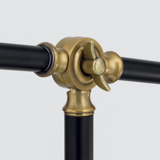 SCHILLER klasszikus állólámpa 1xE27, fekete