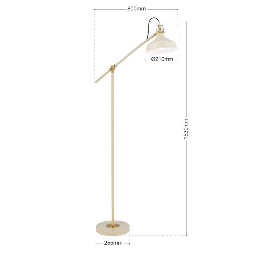 SCHILLER klasszikus állólámpa 1xE27, barna