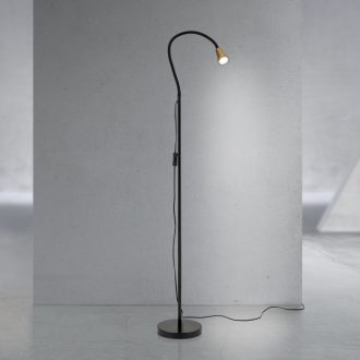 DOTTY modern állólámpa, fekete, 148 cm