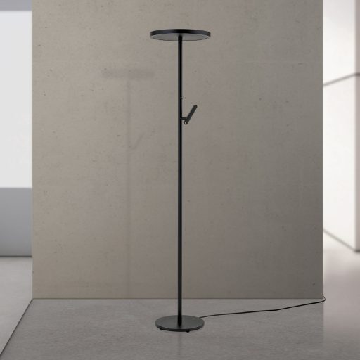 TEIDE modern LED állólámpa, matt fekete, 175 cm, 2700 K