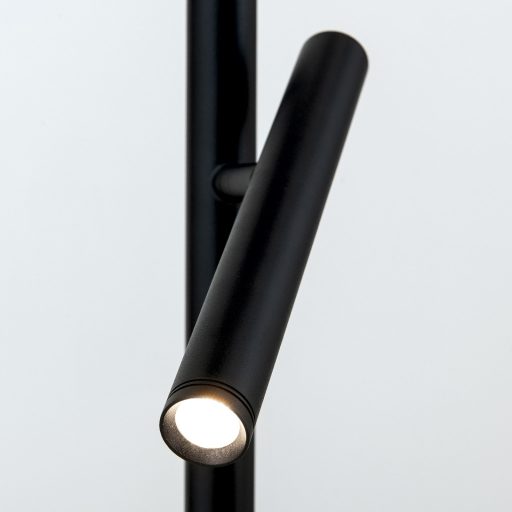 TEIDE modern LED állólámpa, matt fekete, 175 cm, 2700 K