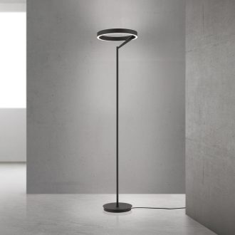 KOLK modern LED állólámpa, fekete, 180 cm, 2700–4000 K