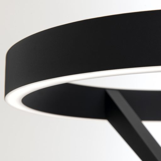 KOLK modern LED állólámpa, fekete, 180 cm, 2700–4000 K