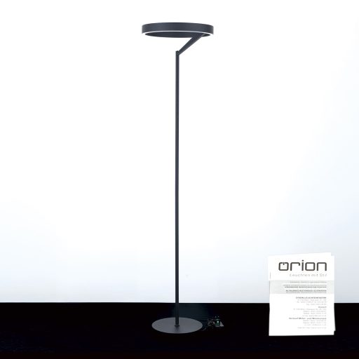 KOLK modern LED állólámpa, fekete, 180 cm, 2700–4000 K
