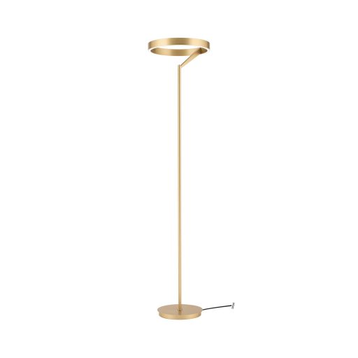 KOLK modern LED állólámpa, matt arany, 180 cm, 2700–4000 K