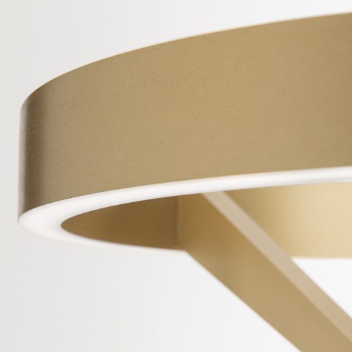 KOLK modern LED állólámpa, matt arany, 180 cm, 2700–4000 K