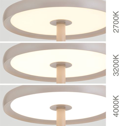 KANT modern LED állólámpa, khaki, 185 cm, 2700–4000 K