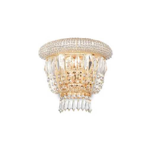 DUBAI klasszikus-kristály fali lámpa, arany