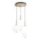 UMILE LED csillár, modern, matt réz, 3160 lm