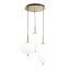 UMILE LED csillár, modern, matt réz, 3160 lm