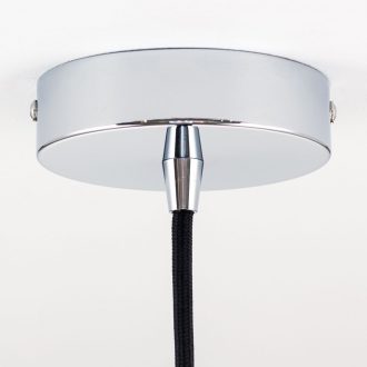 Mennyezetrózsa, króm, lapos, 1-es függőlámpához