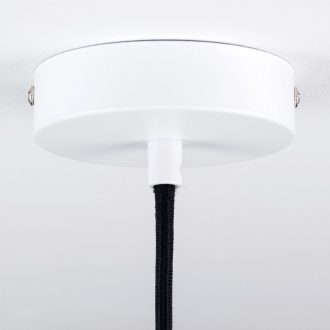 Mennyezetrózsa, fehér, lapos, 1-es függőlámpához