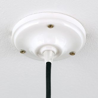 Mennyezetrózsa, kerámia, fehér