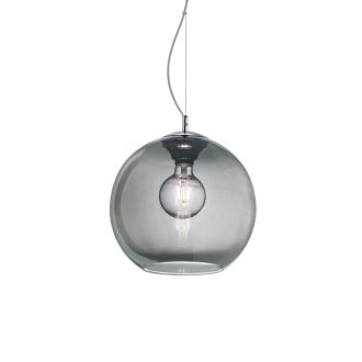 NEMO függőlámpa, modern, króm ,füst szín, d:20 cm