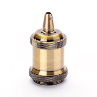 E27 Vintage foglalat patina színben