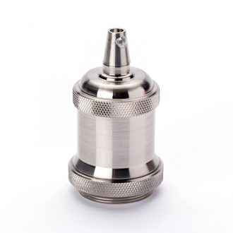 E27 Vintage foglalat satin színben