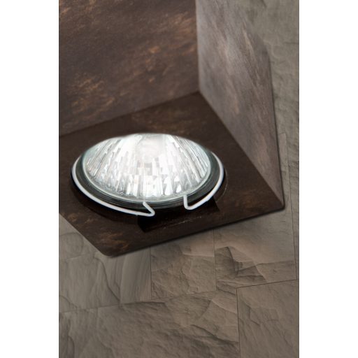 CUBE rusztikus fali lámpa 1xGU10, rozsdabarna