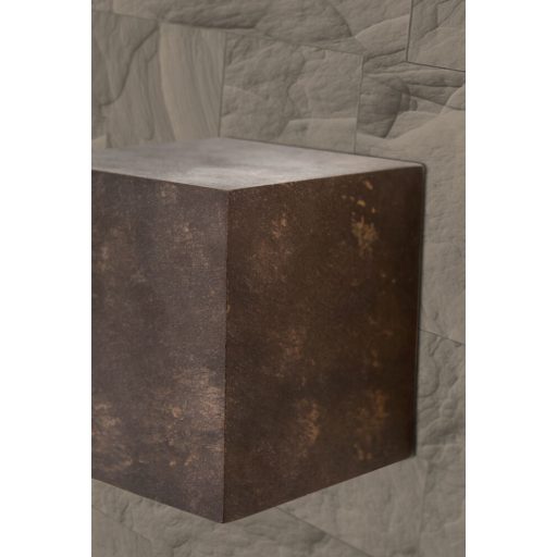 CUBE rusztikus fali lámpa 1xGU10, rozsdabarna