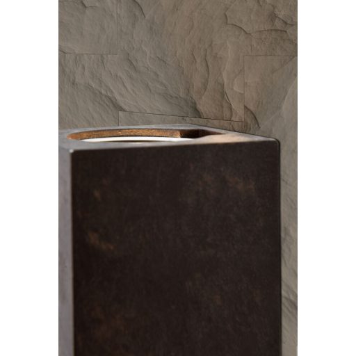 CUBE rusztikus fali lámpa 2xGU10, rozsdabarna