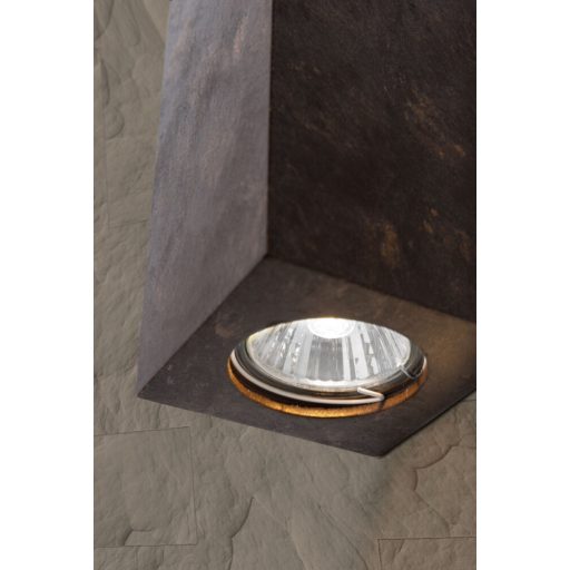 CUBE rusztikus fali lámpa 2xGU10, rozsdabarna