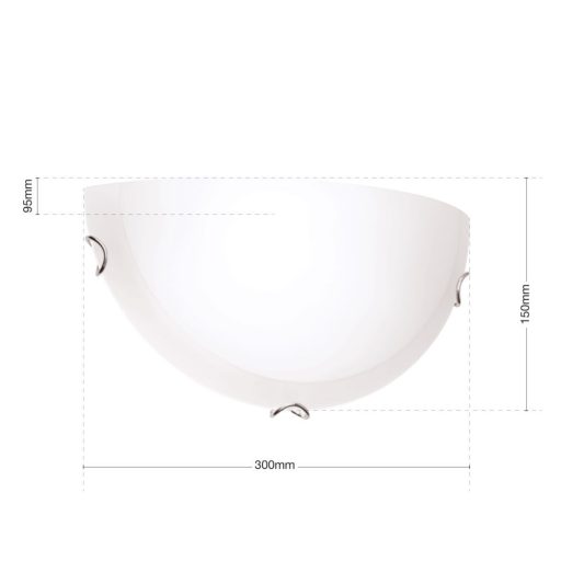 AGADA modern fali lámpa 1xE27, fehér