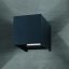 CUBE modern LED fali lámpa , antracit, 400lm