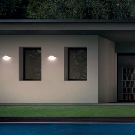 ROOF  Außen LED Wandleuchte Braun IP54 8W/3000K