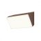 JAPO  Außen LED Wandleuchte Braun 18x10 cm, IP54 12W/4000K