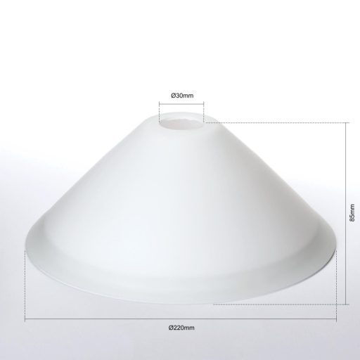 Matt opál üvegbura