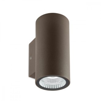   RAM kültéri fali lámpa, modern, sötétbarna, direkt-indirekt fény