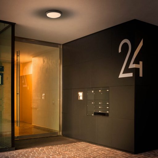 OSIRIS PL25 kültéri mennyezeti lámpa, modern, szürke