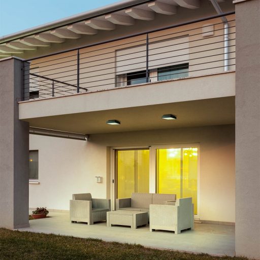 MARINA PL30 kültéri mennyezeti lámpa, modern, szürke