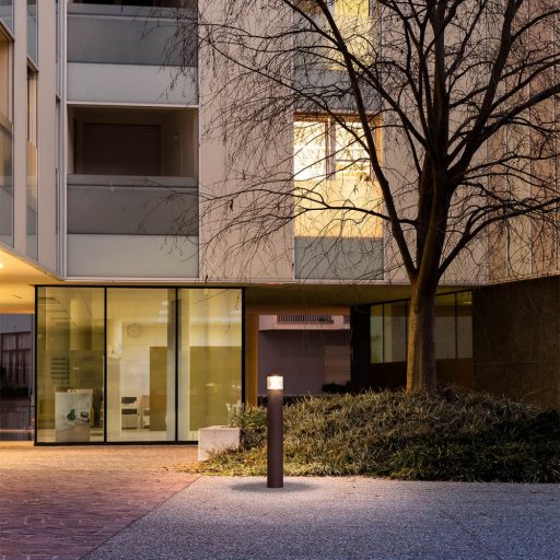 PALACE kültéri állólámpa, modern, barna, 4000K