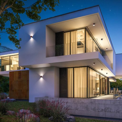 BOTA  kültéri LED  fali lámpa antracit IP54 12W/3000K