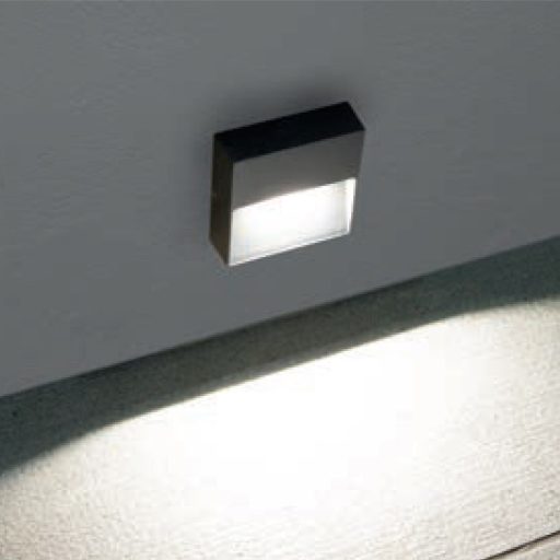 Even kültéri LED fali lámpa, sötétszűrke 10113