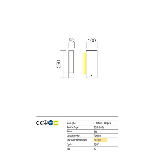 Twin Außen LED Stehlampe, Antrazit 10284