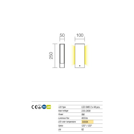 Twin Außen LED Stehlampe, Antrazit 10285