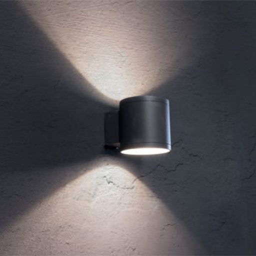 RONDO  Außen LED  direkt/ indirekt Lampe  Antrazit IP54 12W/3000K