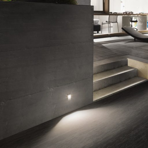 Inner Außen LED Einbaulampe, weiß matt 10169